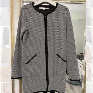 Women’s long business casual sweater blazer